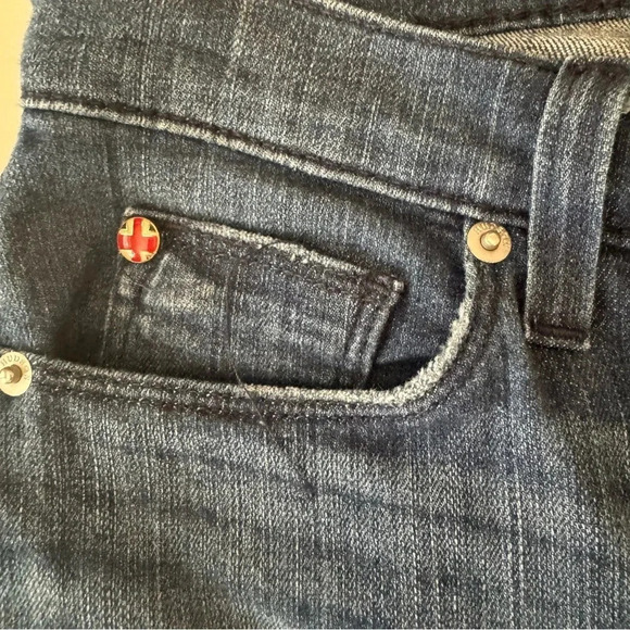 Hudson Krista Super Skinny Low Rise Destroyed Stretch Denim Women’s size 27 - Picture 4 of 14